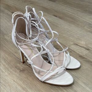 NEW Women’s Allegra K Lace Up Stiletto Sandals